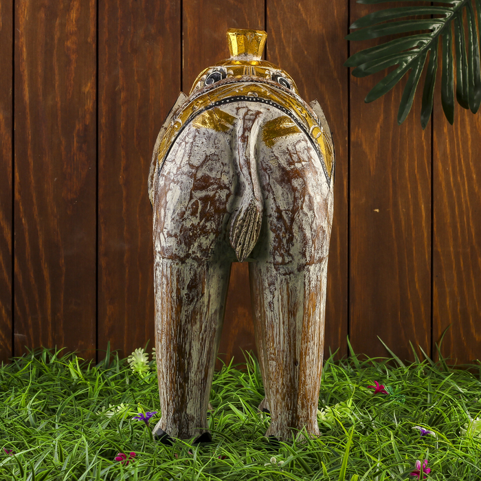 Сувенир дерево "Бежевый слоник" 45х16х40 см