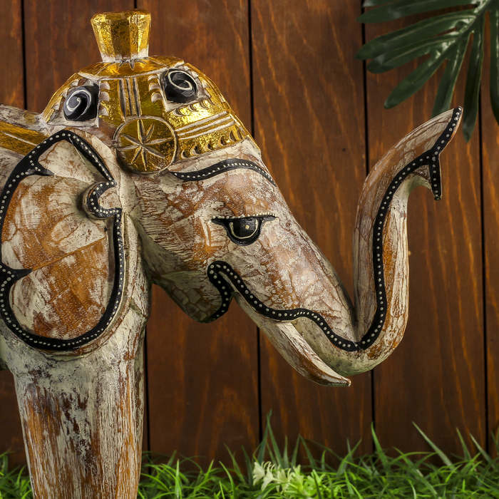 Сувенир дерево "Бежевый слоник" 45х16х40 см