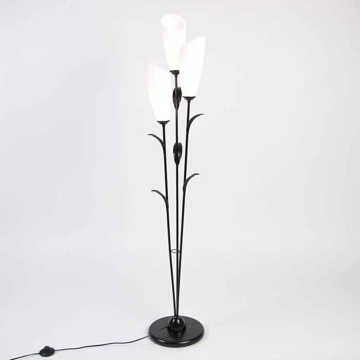 Торшер "Симпл" 3х15Вт E27 черный 28х28х145см. УЦЕНКА