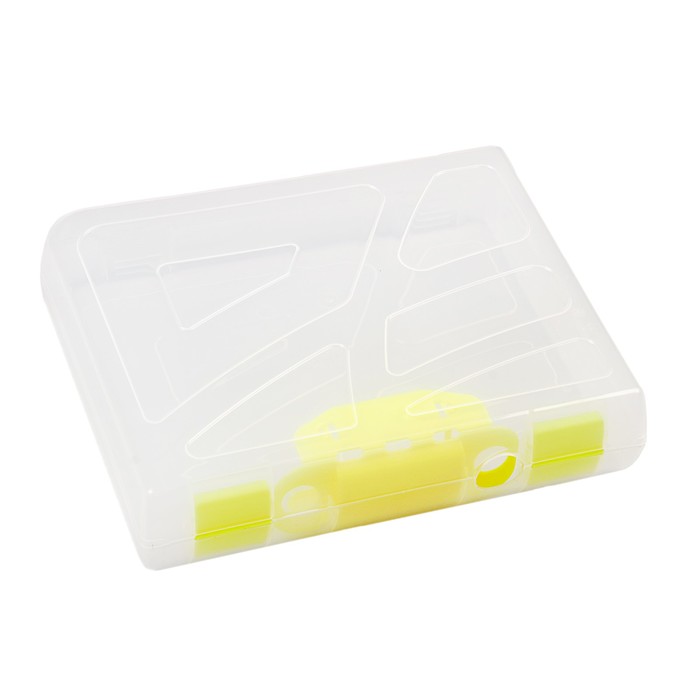 Папка-регистратор пластиковая А4 (317х270х73), 70 мм СТАММ, прозрачная, замок Neon, микс