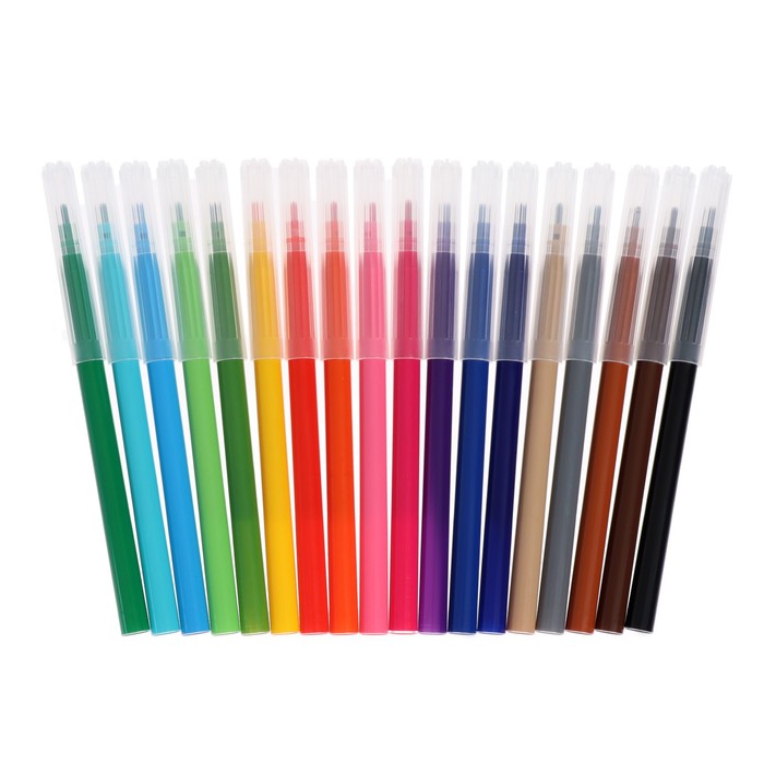 Фломастеры 18 цветов "Драконы", вентилируемый колпачок, длинна линии письма 200м, толщина 1мм, европодвес