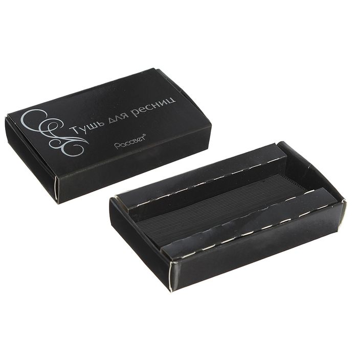 Тушь для ресниц Рассвет "Баpхатная" твёpдая, чёрная, 5 г