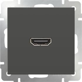 Розетка HDMI  WL07-60-11, цвет серо-коричневый Ош