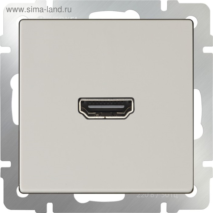 Розетка HDMI WL03-60-11, цвет слоновая кость розетка hdmi livolo bb c7 1hd 11