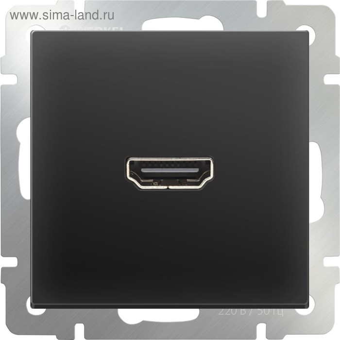 Розетка HDMI WL08-60-11, цвет черный розетка hdmi livolo bb c7 1hd 11