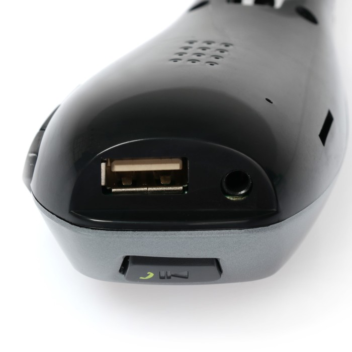 FM - трансмиттер, MP3/WMA/Bluetooth/USB/AUX/MicroSD, черный, FH-32