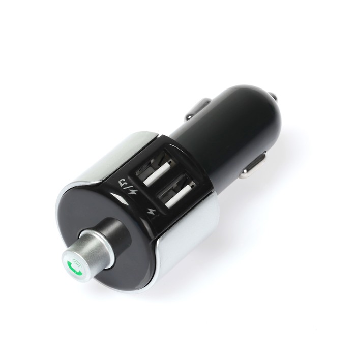 FM - трансмиттер, MP3/WMA/Bluetooth/2 USB, черный, FH-33