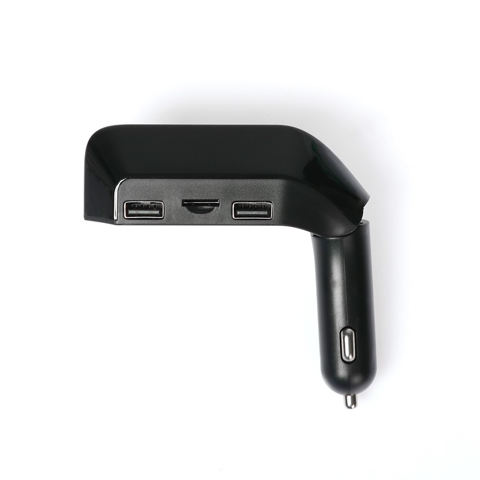 FM - трансмиттер, MP3/WMA/Bluetooth/USB/AUX/MicroSD, черный, FH-34