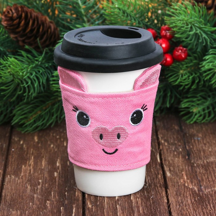 Термостакан в чехле "Свинюша" 300 мл