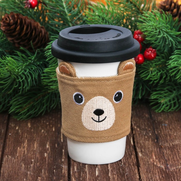 Термостакан в чехле "Медвежонок" 300 мл