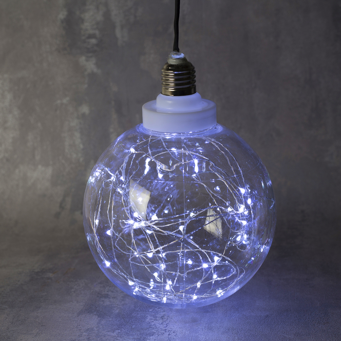 Фигура "Лампочка" 15 см, 50 LED-12V, адаптер в комплекте, БЕЛЫЙ  УЦЕНКА