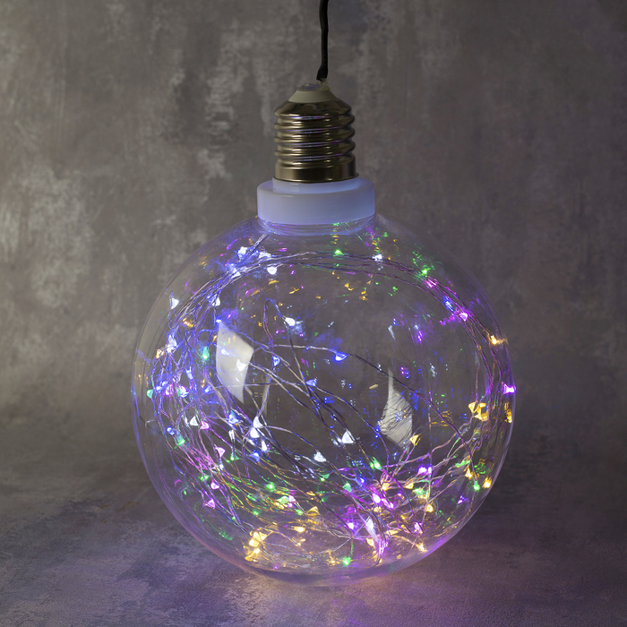 Фигура "Лампочка" 20 см, 100 LED-12V, адаптер в комплекте, МУЛЬТИ   УЦЕНКА