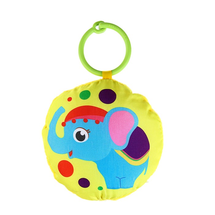 Мягкая игрушка-подвеска «Слоник» с погремушкой