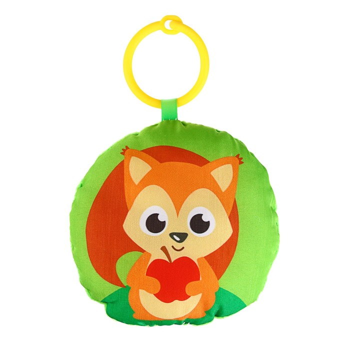 Мягкая игрушка-подвеска «Белочка» с погремушкой