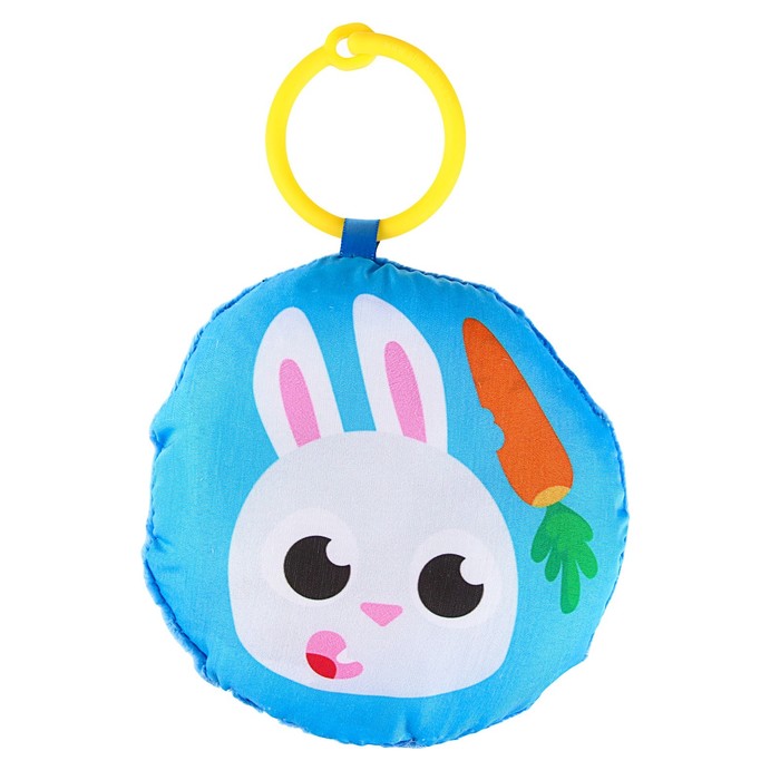 Мягкая игрушка-подвеска «Зайка» с погремушкой