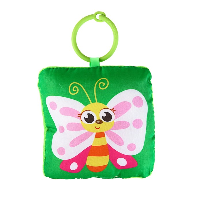 Мягкая игрушка-подвеска «Бабочка» с погремушкой