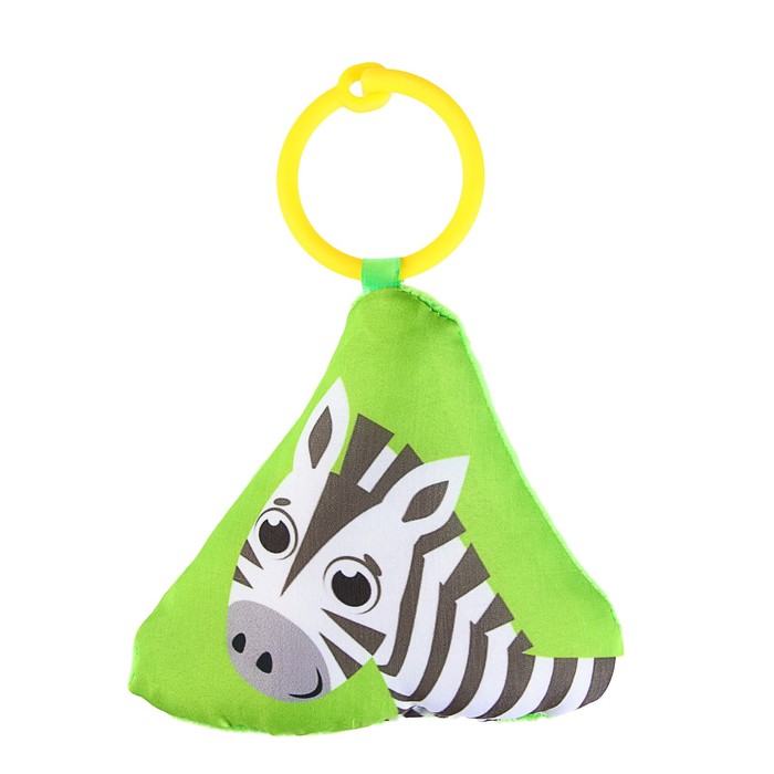 Мягкая игрушка-подвеска «Зебра» с погремушкой