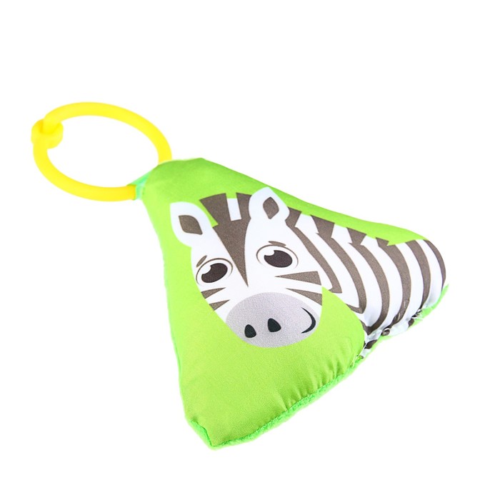 Мягкая игрушка-подвеска «Зебра» с погремушкой