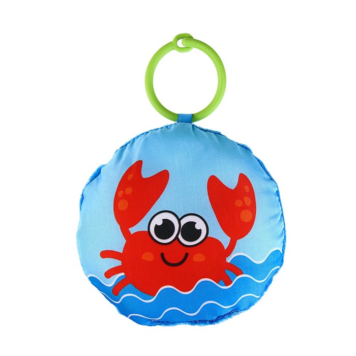 Мягкая игрушка-подвеска «Крабик» с погремушкой