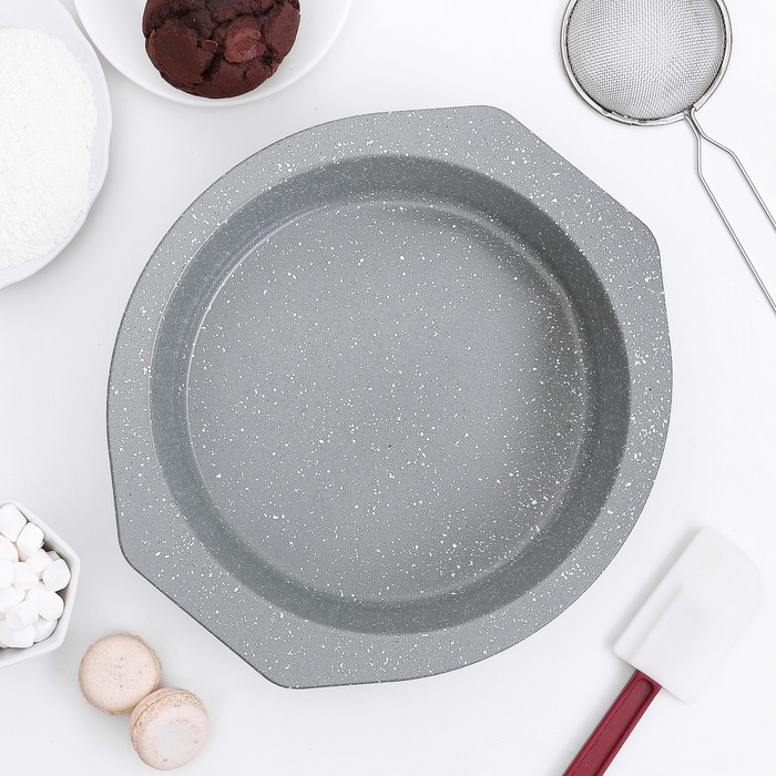 Форма для выпечки с а/п покрытием "Мрамор" 28,5х26,5х5,7 см