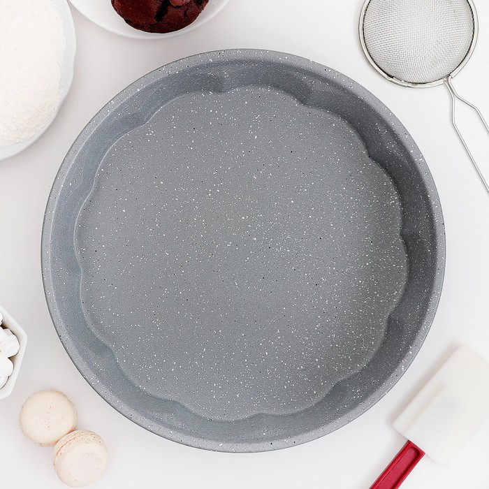 Форма для выпечки 27,5 см "Мрамор", антипригарное покрытие