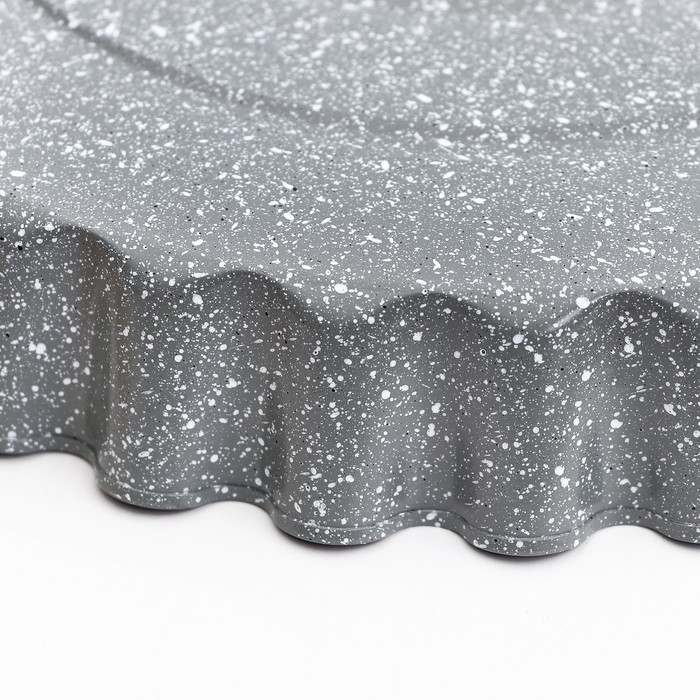 Форма для выпечки с а/п покрытием "Мрамор. Рифленый круг" 28х3,5 см