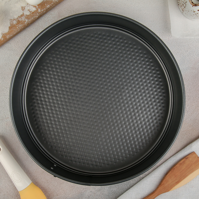 Форма для выпечки с а/п покрытием, переносная "Жаклин" с крышкой 27,5х7,5 см цвет МИКС