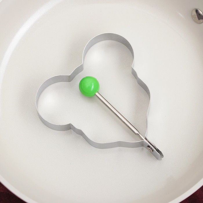 Форма для яичницы и оладьев "Мышка" 8,8х10,5х1,4 см