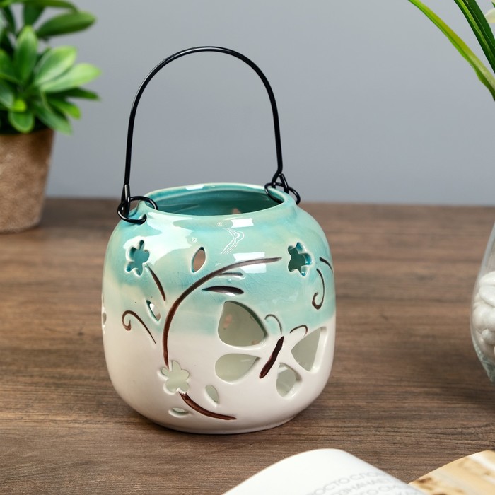 Подсвечник керамика "Бабочка" МИКС 11х11х11 см