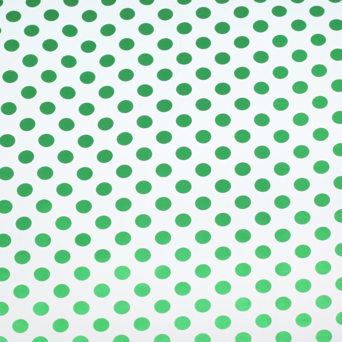 Пленка металлизированная "Зеленый горошек", 50 х 70 см