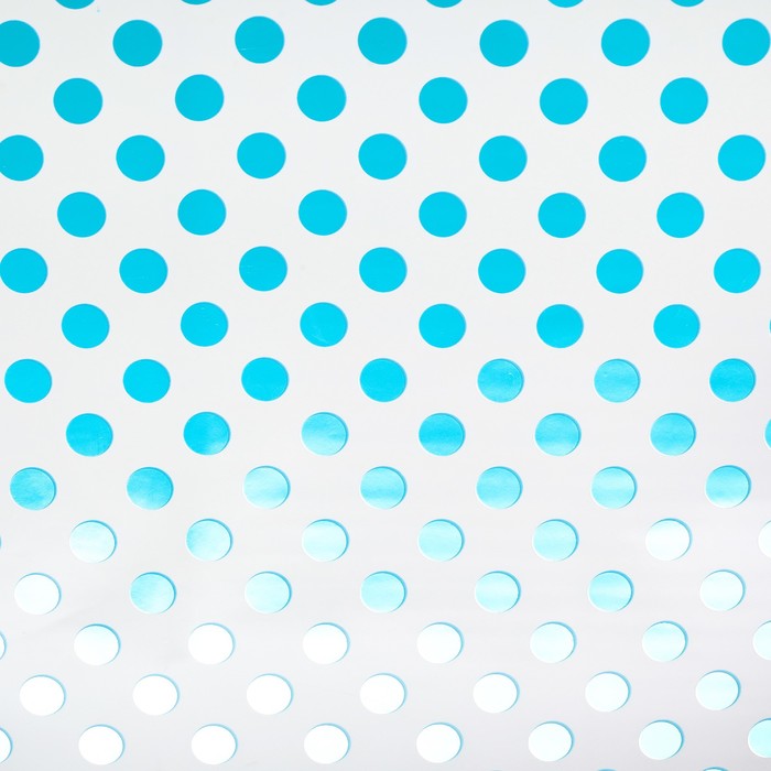 Пленка металлизированная "Голубой горошек", 50 х 70 см