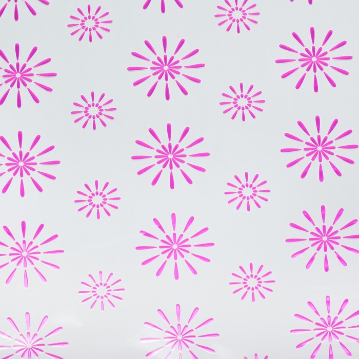 Пленка металлизированная "Цветы", сиреневый, 50 х 70 см