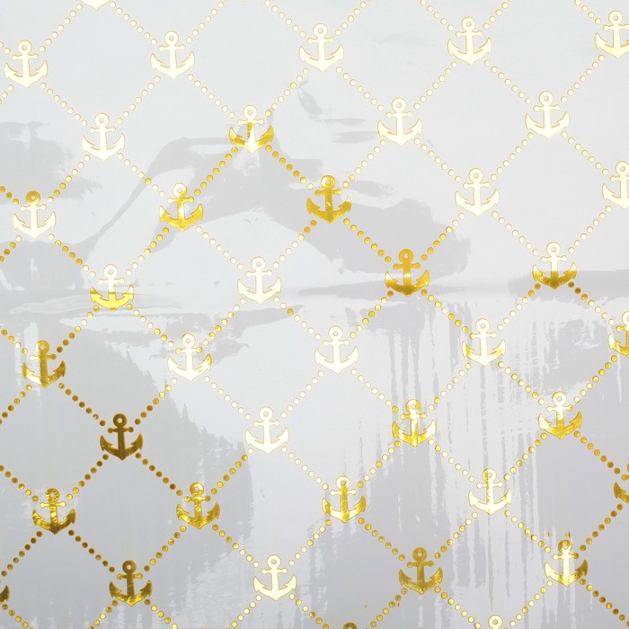 Пленка металлизированная "Морская", золотой, 50 х 70 см