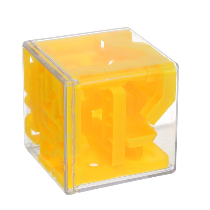 Головоломка "Лабиринт" сложный, цвет жёлтый