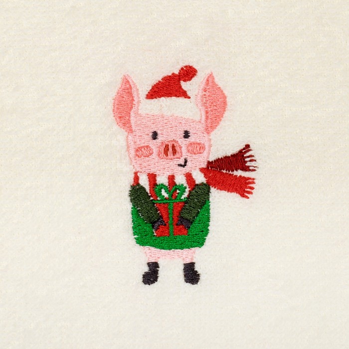 Набор полотенец "Символ года" 30х30 - 3 шт, 100% хл, 340 гр/м2