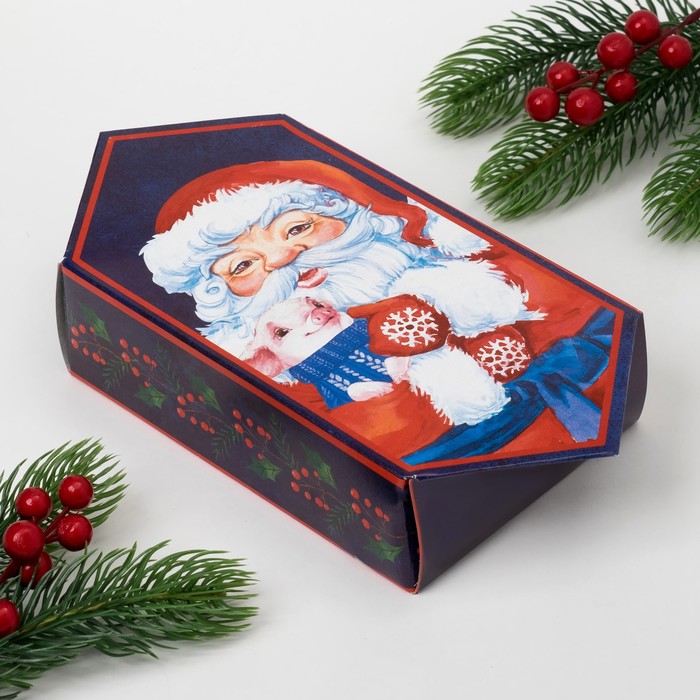 Полотенце махровое "Счастливого Нового года" 30х70 см 100% хлопок, 370гр/м2