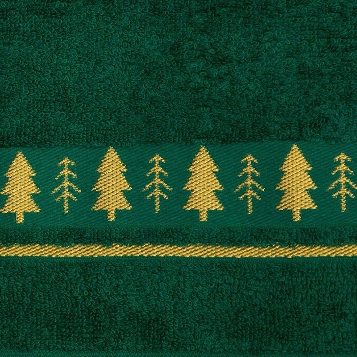 Набор махровых полотенец "С Новым годом" 30х70 см - 2 шт, 100% хлопок, 370 гр/м2