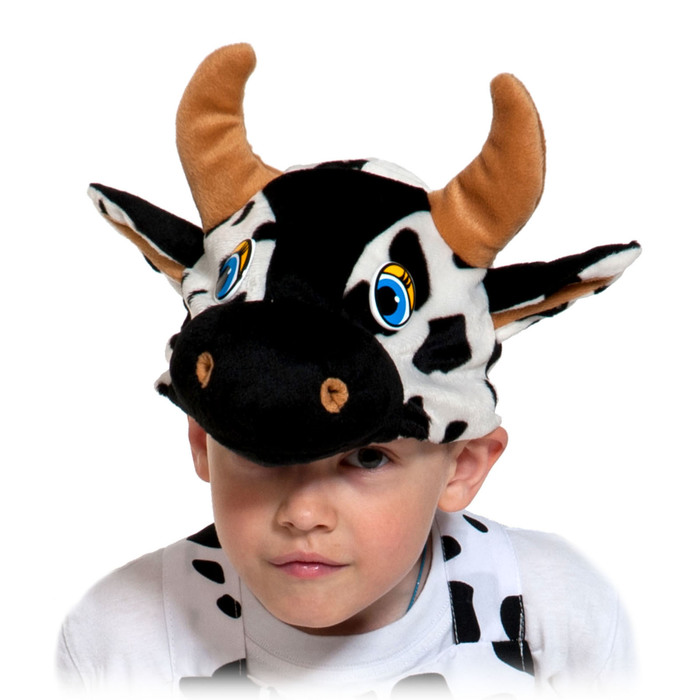 Маска шапочка "Бычок", плюш