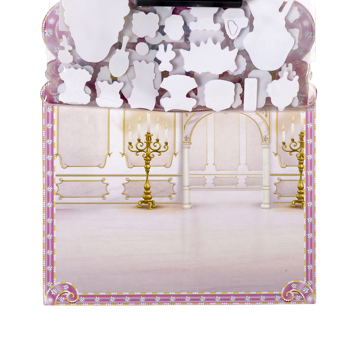 Наклейка пластик 2 листа + раскраска "Платья для принцессы" МИКС 14х19 см