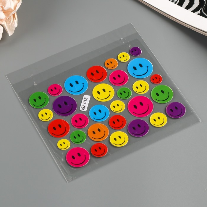 Наклейка пластик 2 листа + раскраска "Ассорти" МИКС 14х19 см