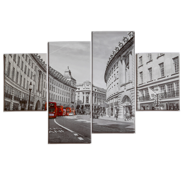 Наклейка пластик "Старая Англия" (набор 4 листа) 2 шт-15х20 см, 2 шт-15х35 см 40х15,5 см