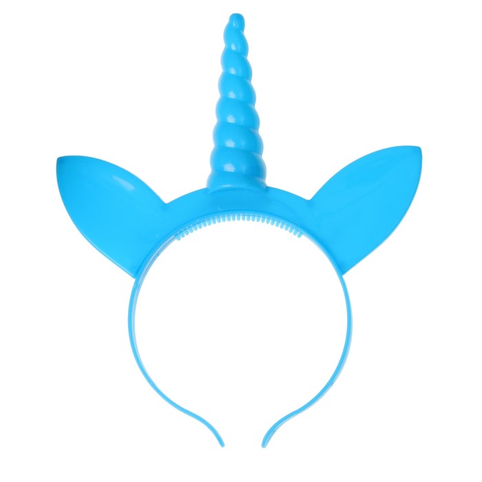 Карнавальный ободок "Единорог" световой, цвета МИКС