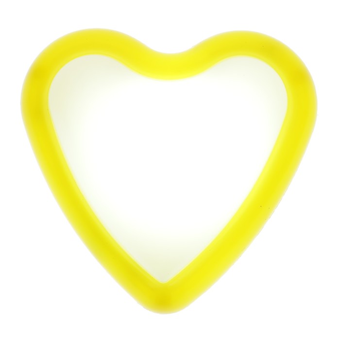 Ночник-пушлайт пластик "Сердце" от 3ААА МИКС 3,7х9,5х9,7 см