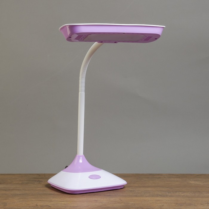 Светильник настольный "Ученический сиренево-белая" 20LED 23,5х14,5х48,5 см