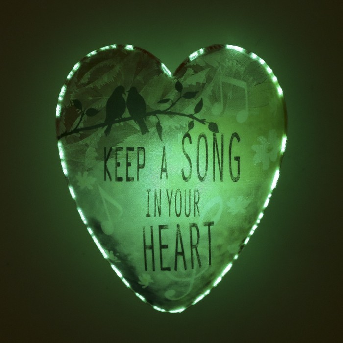 Ночник пластик "Цветочное сердце" от 3хLR44 МИКС 7,5х2,8х8,5 см