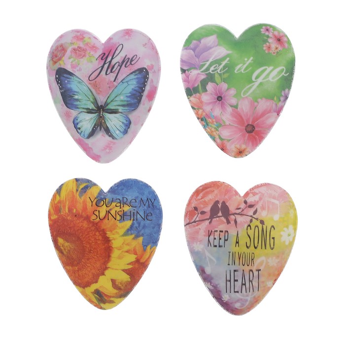 Ночник пластик "Цветочное сердце" от 3хLR44 МИКС 7,5х2,8х8,5 см