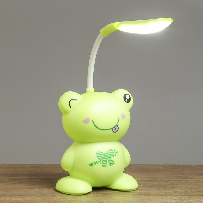 Лампа настольная "Лягушонок" 8LED АКБ, USB 8,8х6,5х29 см