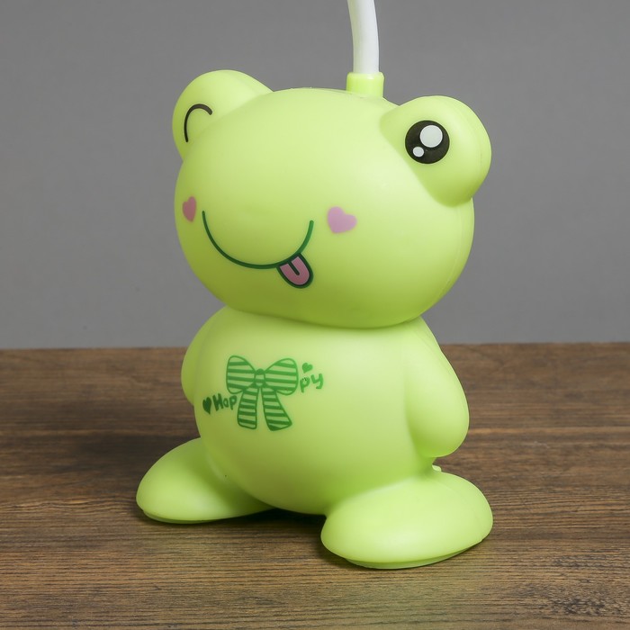 Лампа настольная "Лягушонок" 8LED АКБ, USB 8,8х6,5х29 см