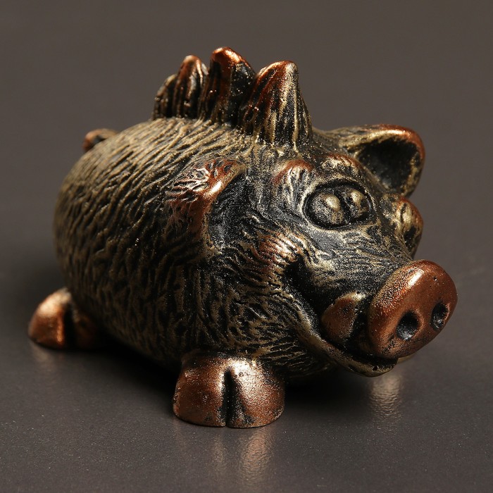 Фигура "Кабан мини" бронза 8х6х6см