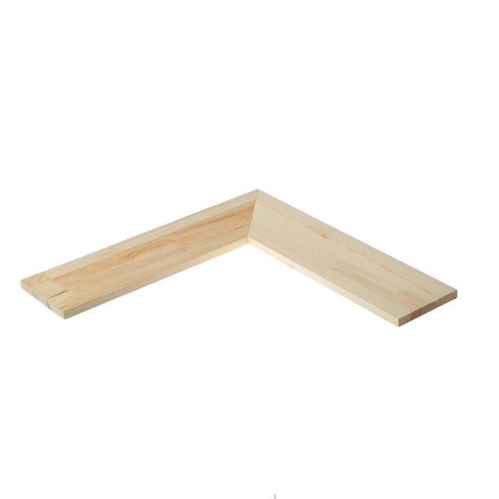 Полка настенная "Эко", угловая, деревянная, 500 х 500 х 150 мм
